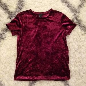 Crushed velvet shirt
